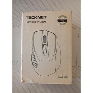 TeckNet Cordless Wireless Optical Blue Computer Mouse Model:M003 Battery AAA